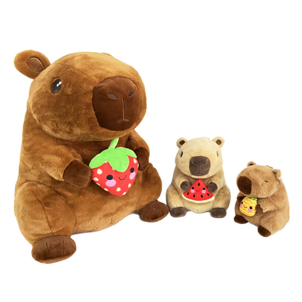 (Mis 8+) CAPIBARA con frutto –  Peluche 60cm 3ass…x4